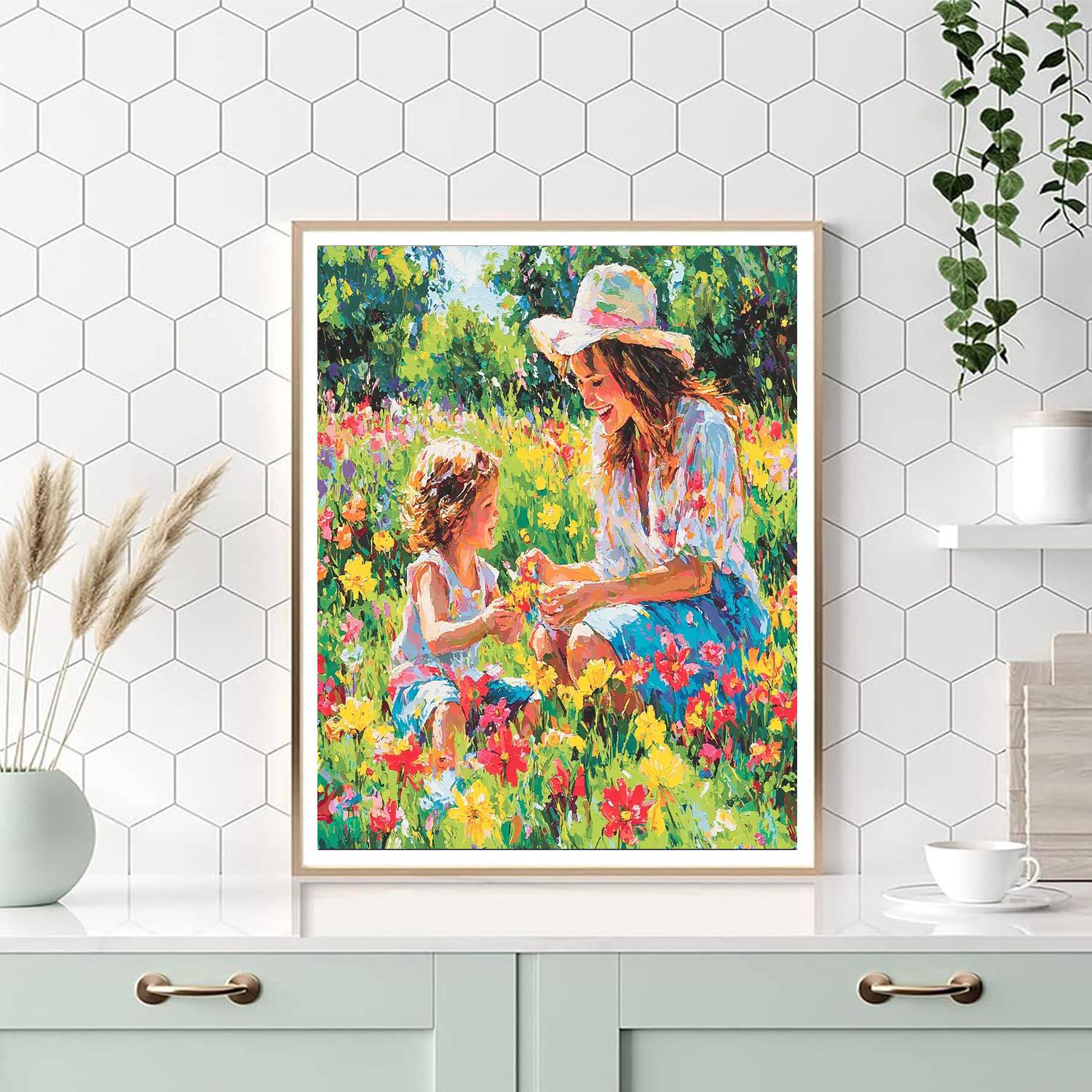 Family Garden Party Paint By Numbers