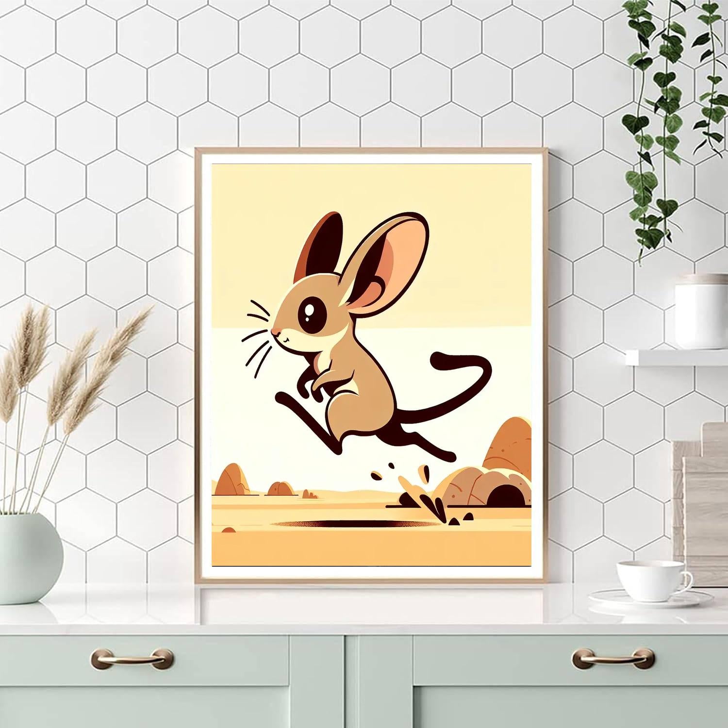 Joyful Jerboa Paint By Numbers Art