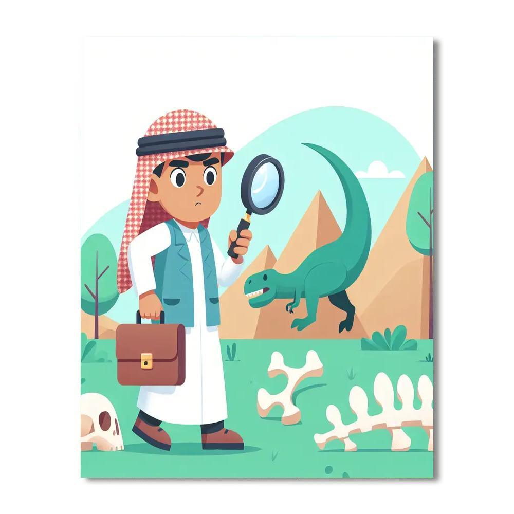 Dinosaur Detective Trail Paint By Color
