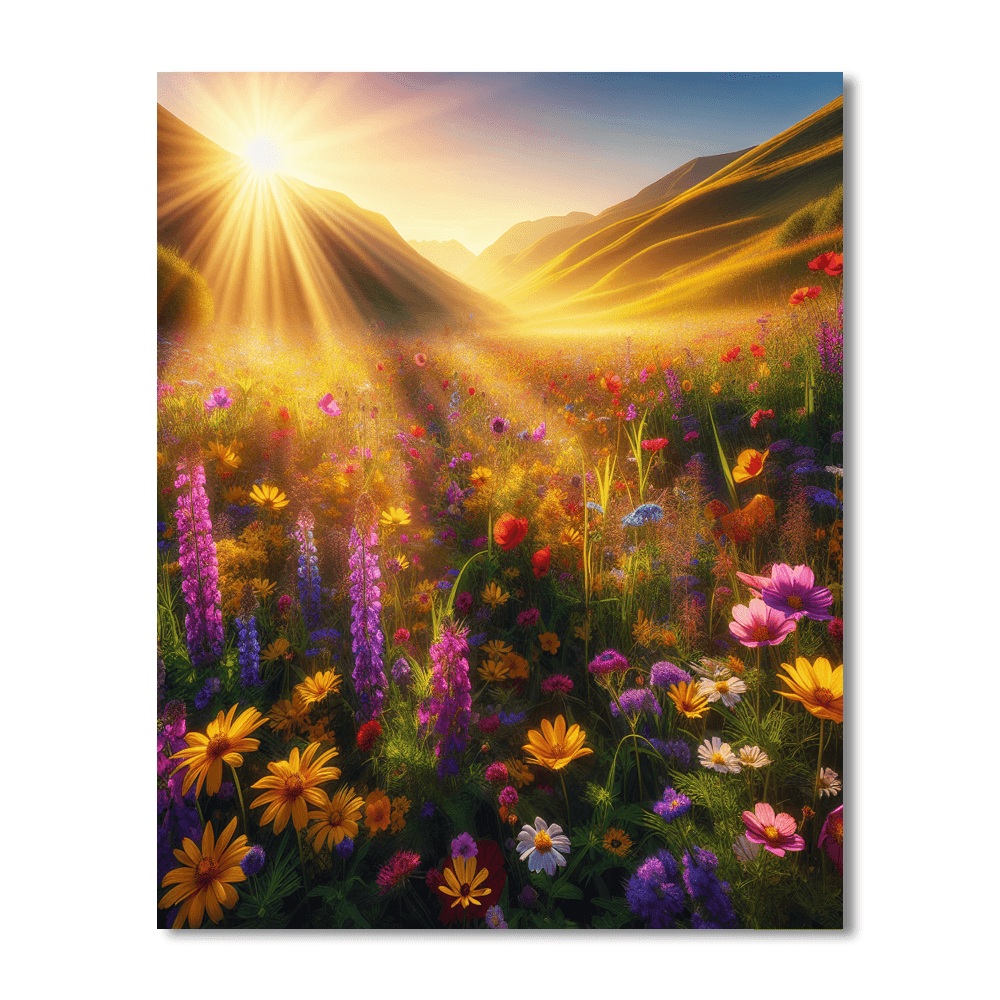 Wildflower Meadow Reverie Numbered Painting Kits