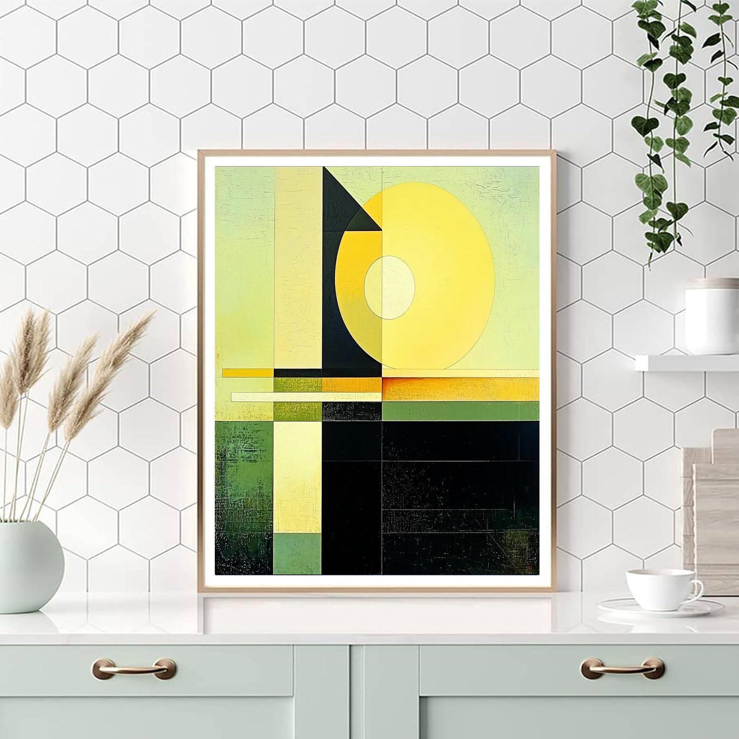 Kazimir Malevich Inspired Ethereal Equilibrium  Numbered Painting Kits