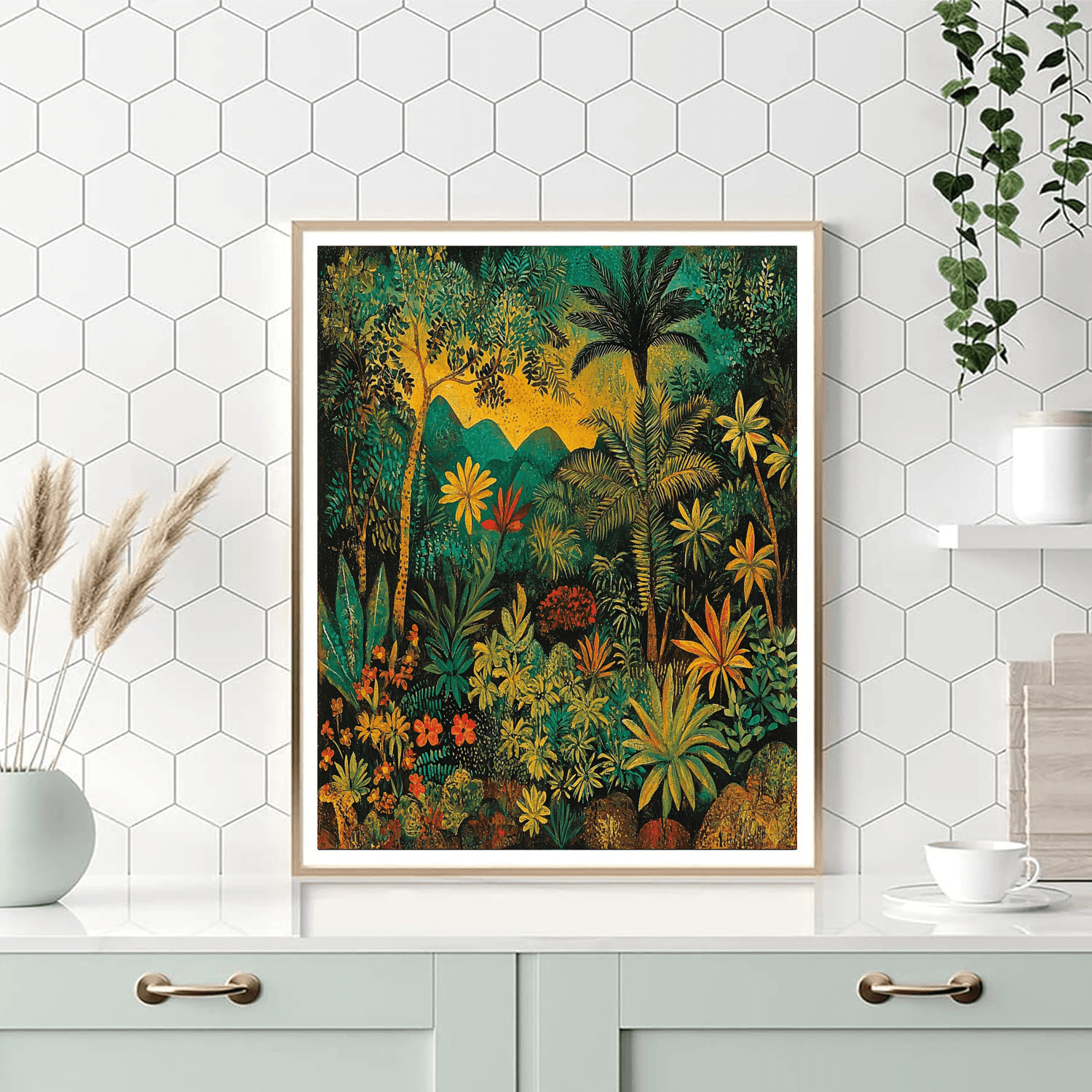 Frida Kahlo Inspired Kahlo's Jungle Sanctuary  Paint By Numbers Kits