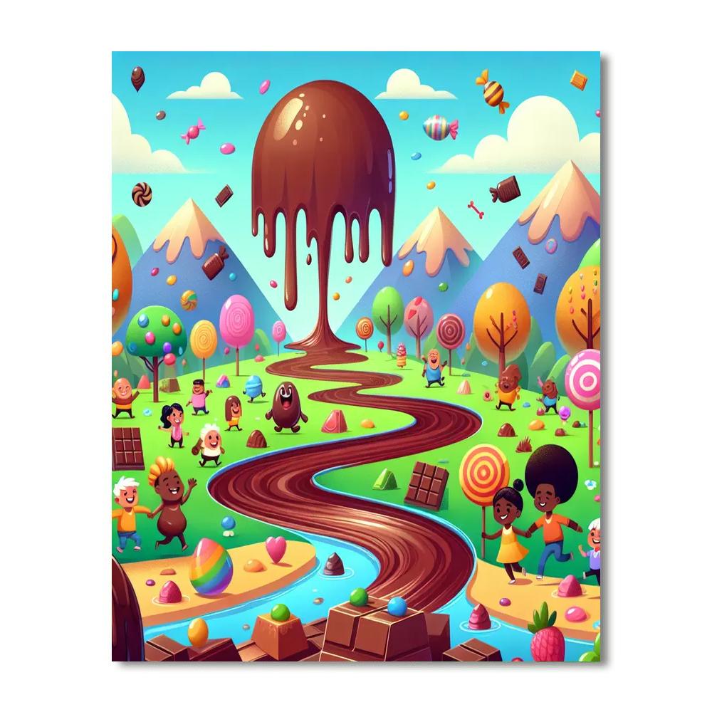 Charming Chocolate Wonderland Paint By Color