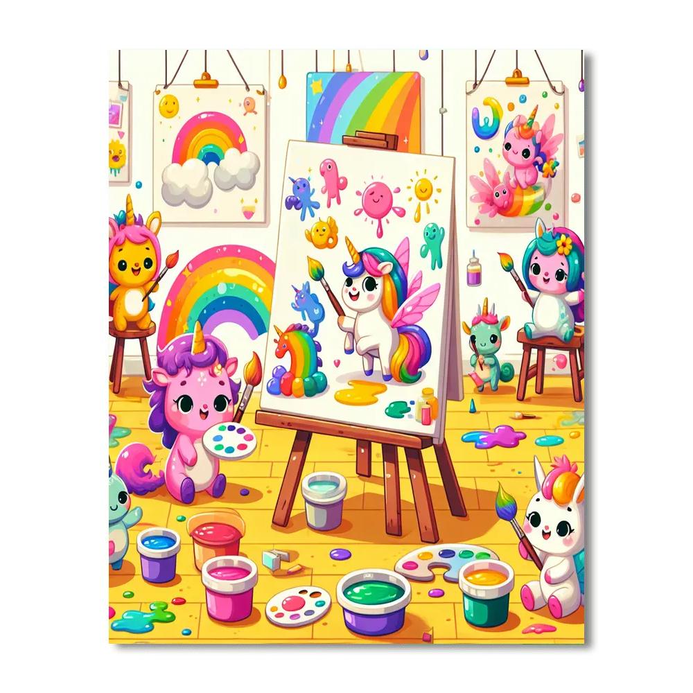 Magical Creatures Art Studio DIY Paint By Numbers
