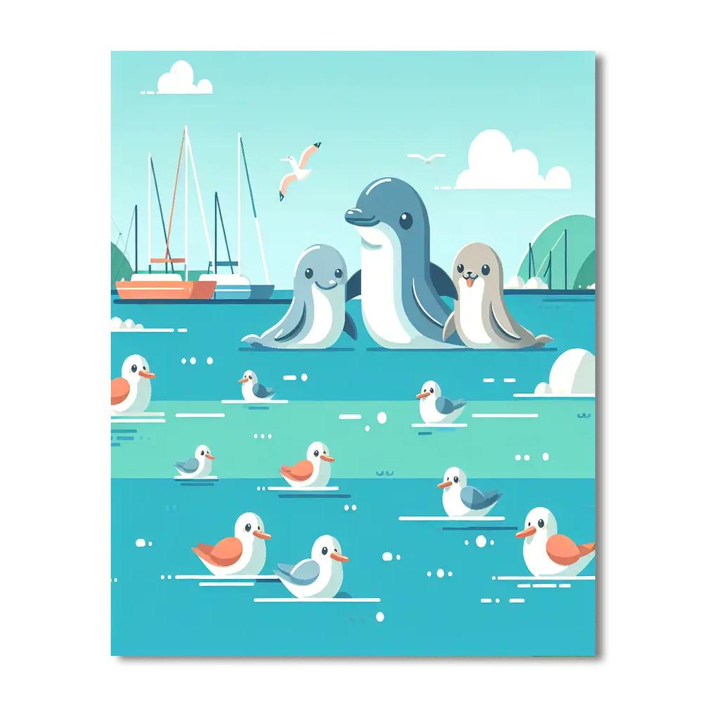 Harmony Harbor Hideaway Numbered Painting Kits