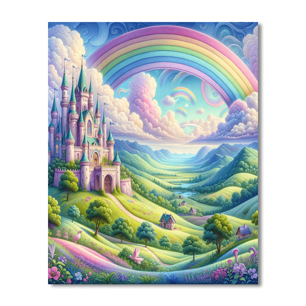 Fantasy Kingdom Landscape DIY Paint By Numbers