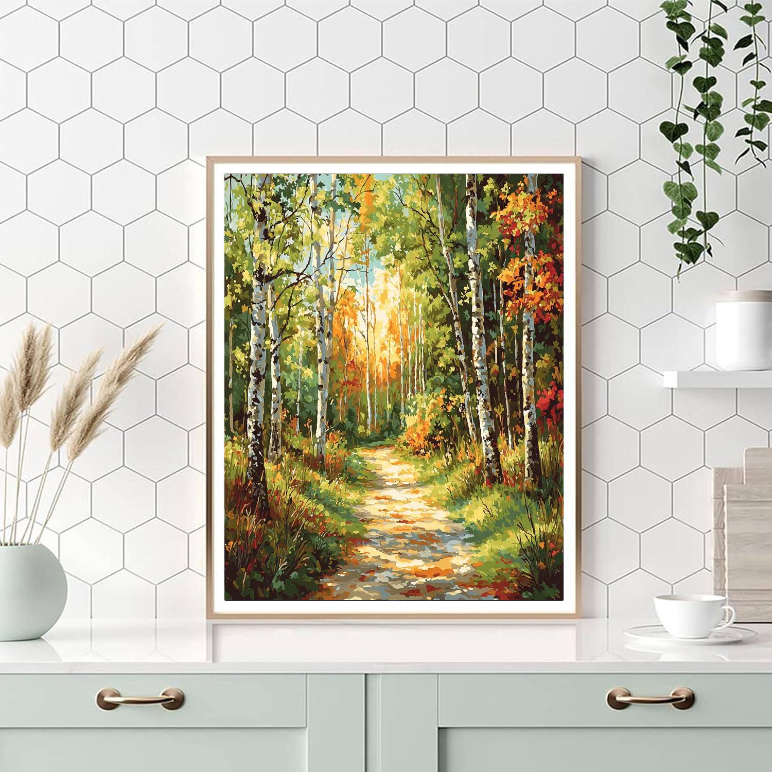 Mom And Me In The Forest Paint By Number