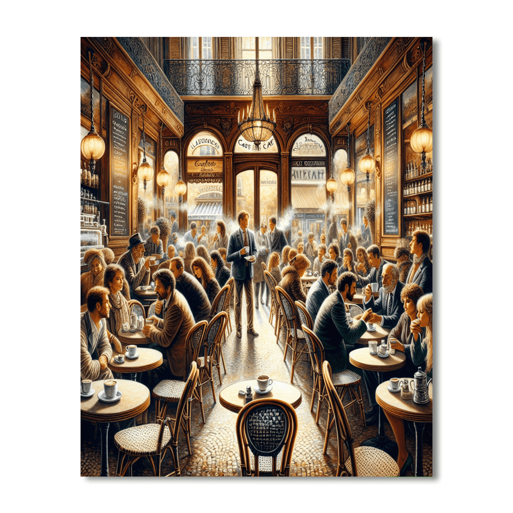 Café Charm Numbered Painting Kits