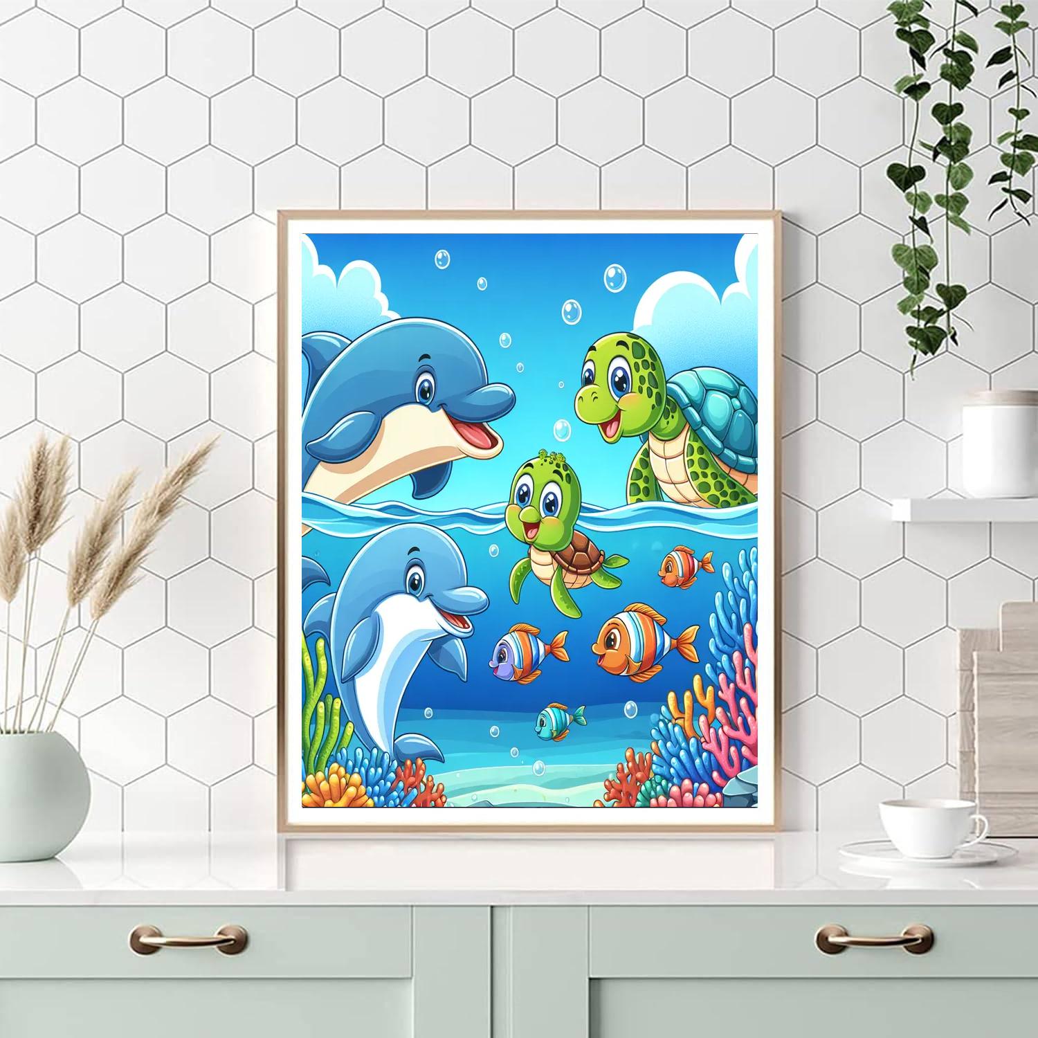 Giggling Ocean Adventure Numbered Painting Kits