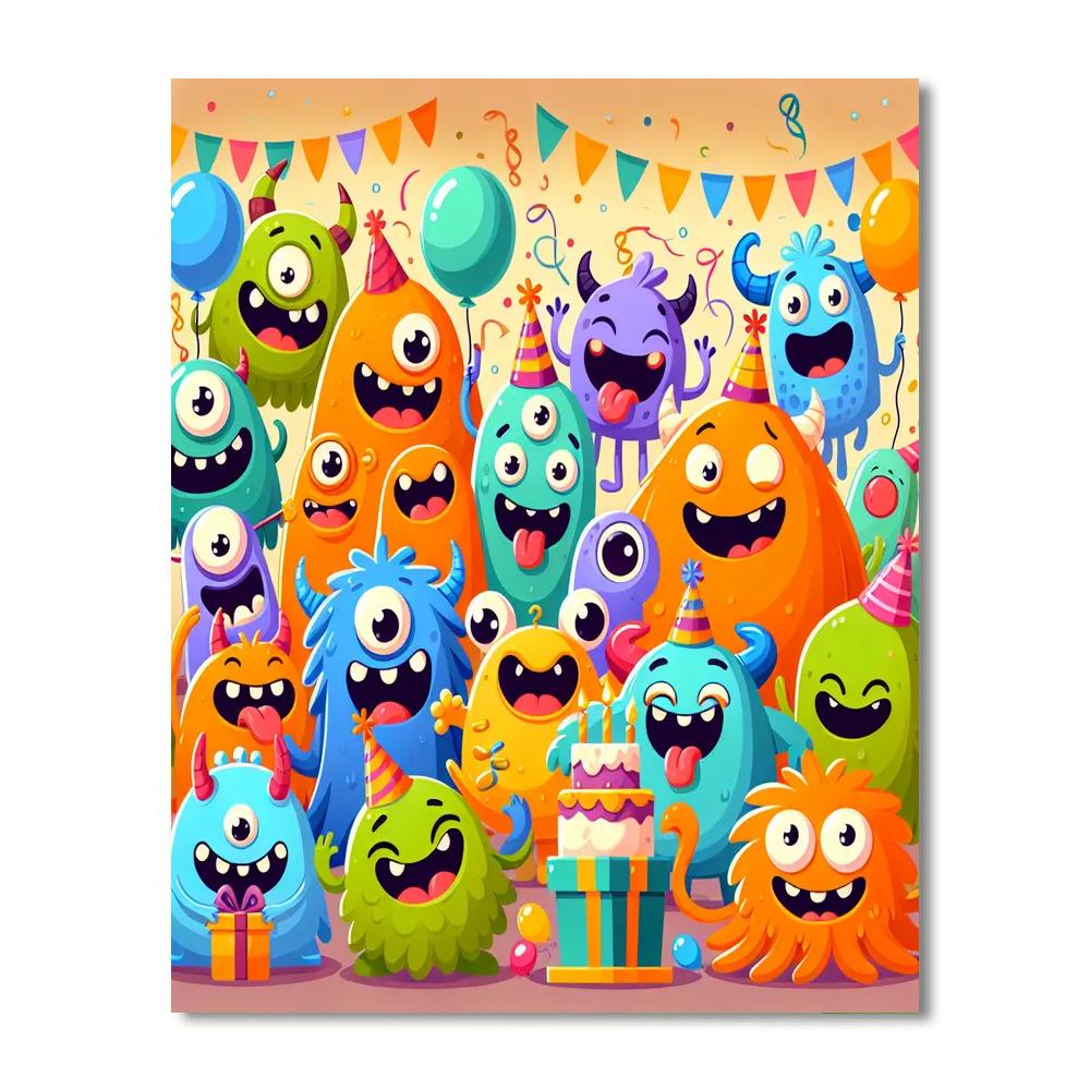 Magical Monster Mash Paint By Number