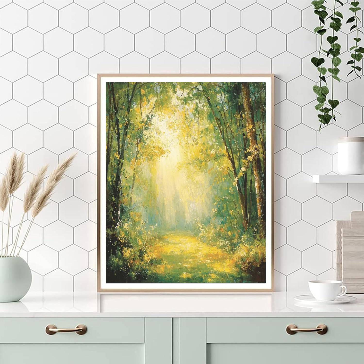 Claude Monet Inspired Rays Of Light  Paint By Numbers