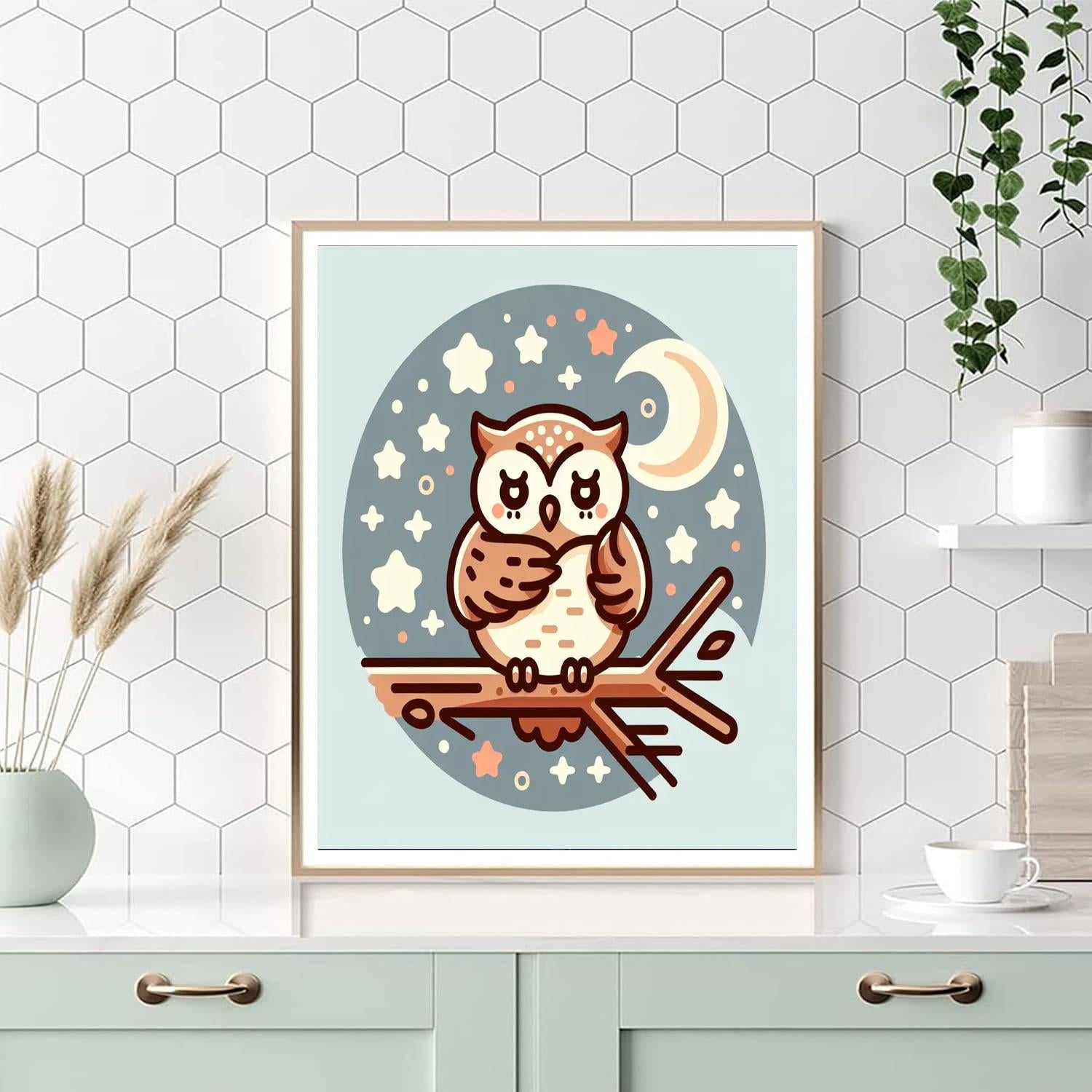 Clever Owls Paint By Numbers Art