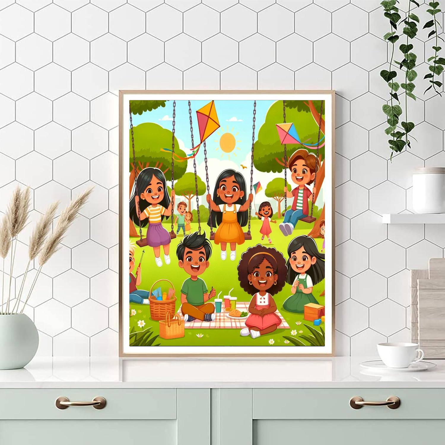 Sunny Park Playdate Numbered Painting Kits