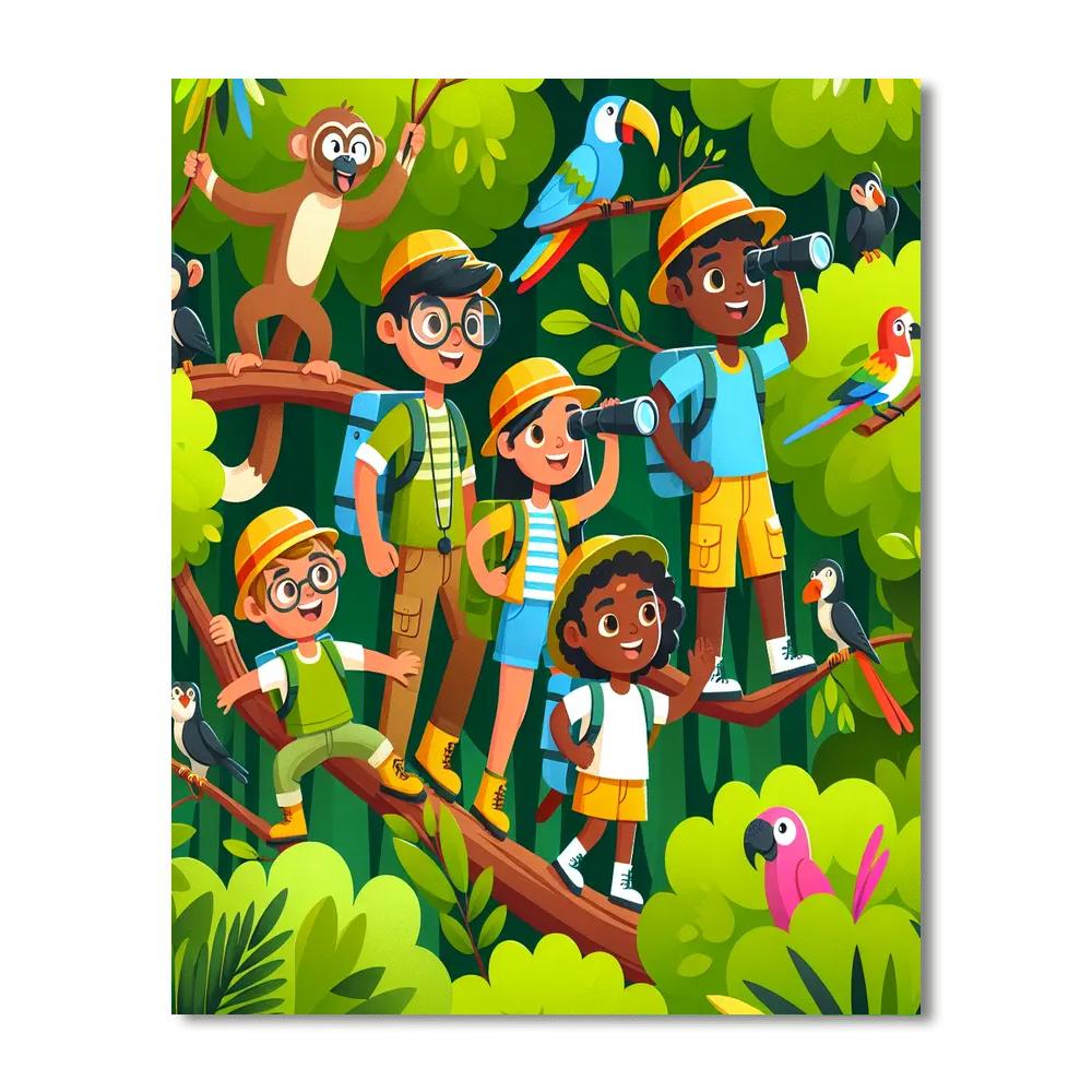 Epic Treetop Adventure Painting By Numbers Kit