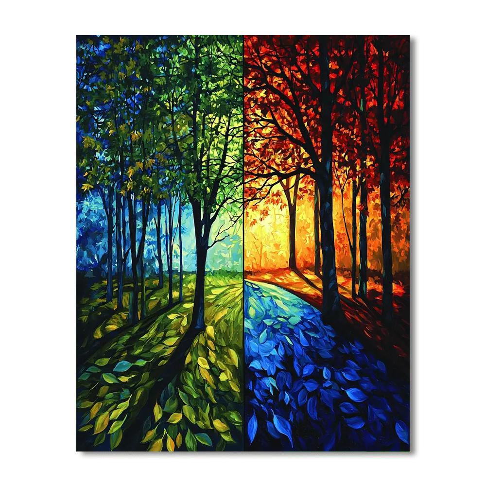 Caravaggio Inspired Shadowplay Of Seasons  DIY Paint By Numbers