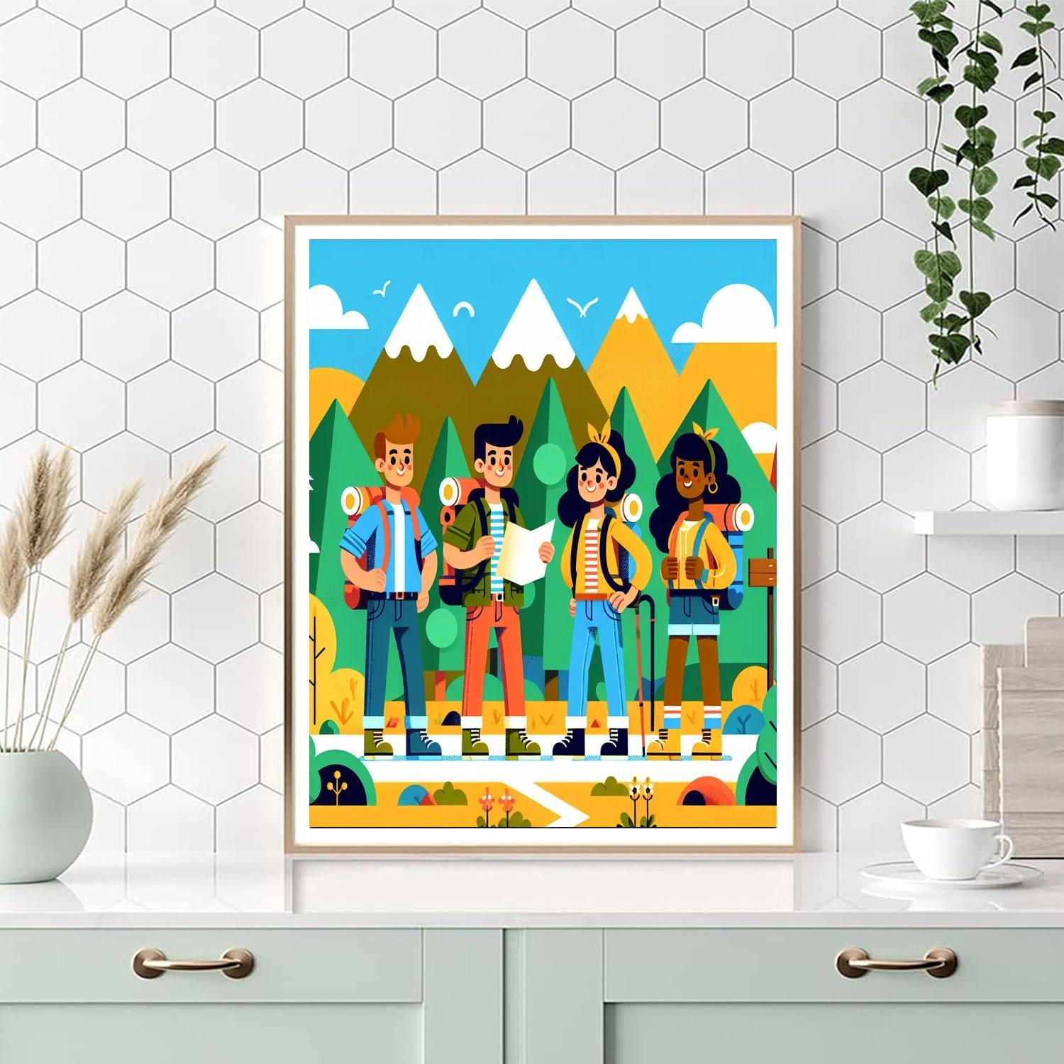 Daring Adventure Seekers Paint By Number