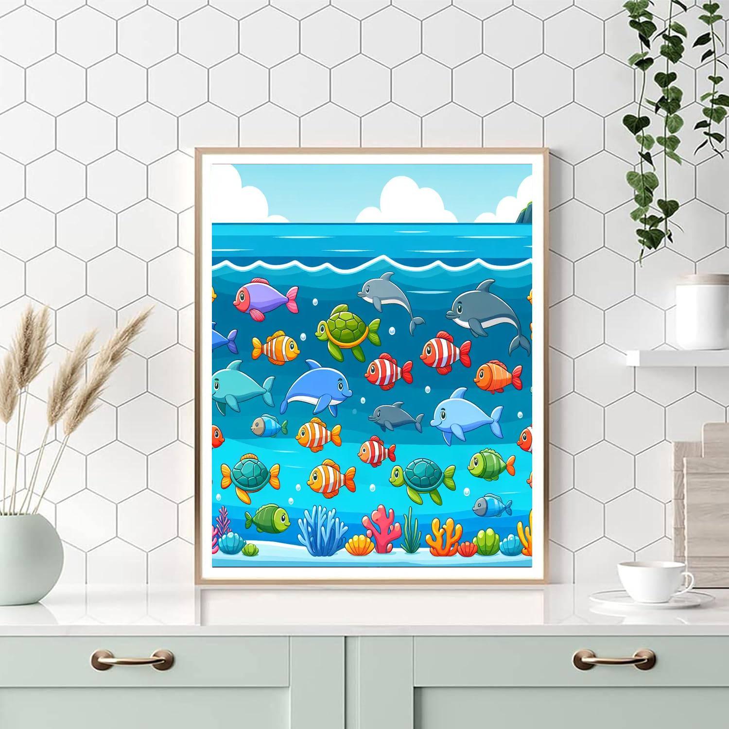 Underwater Discovery Zone Numbered Painting Kits