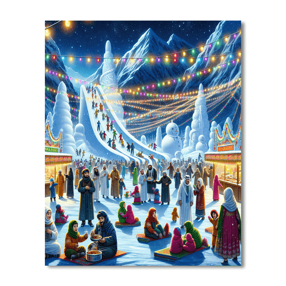 The Sapporo Snow Festival - Japan Paint By Numbers Kits