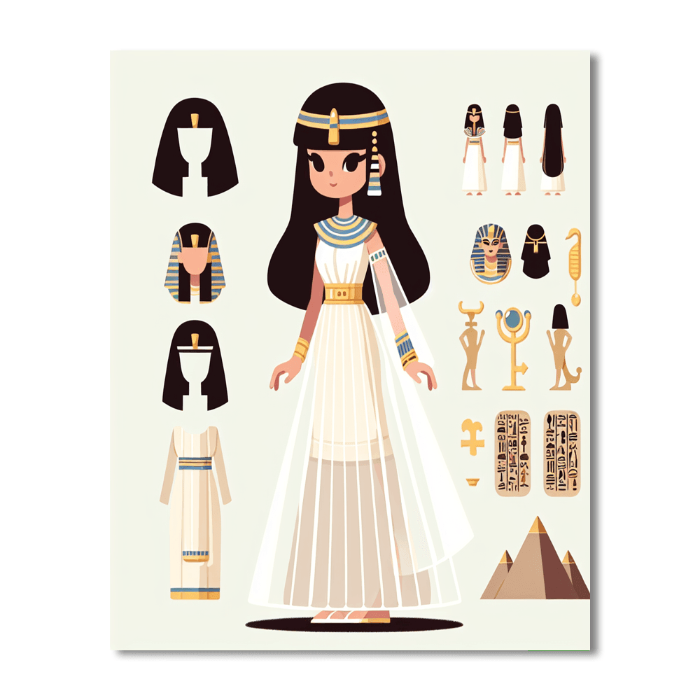 Historical Figures Series: Cleopatra's Mystery Paint By Numbers Kits
