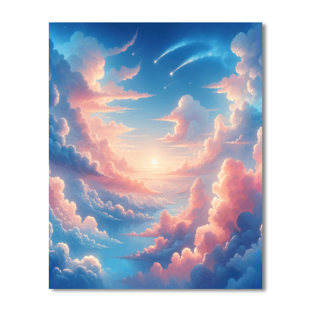 Dreamy Cloud Kingdom Paint By Color