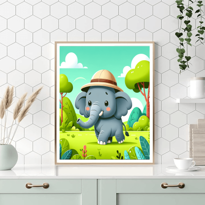 Exploring Elephant Safari Paint By Numbers Kits