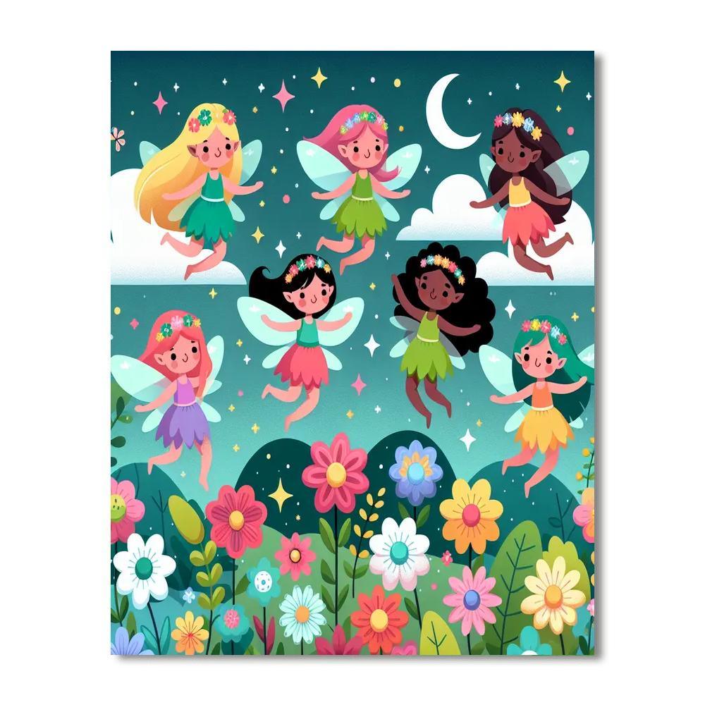 Fantasy Fairy Flight Painting Number Kit