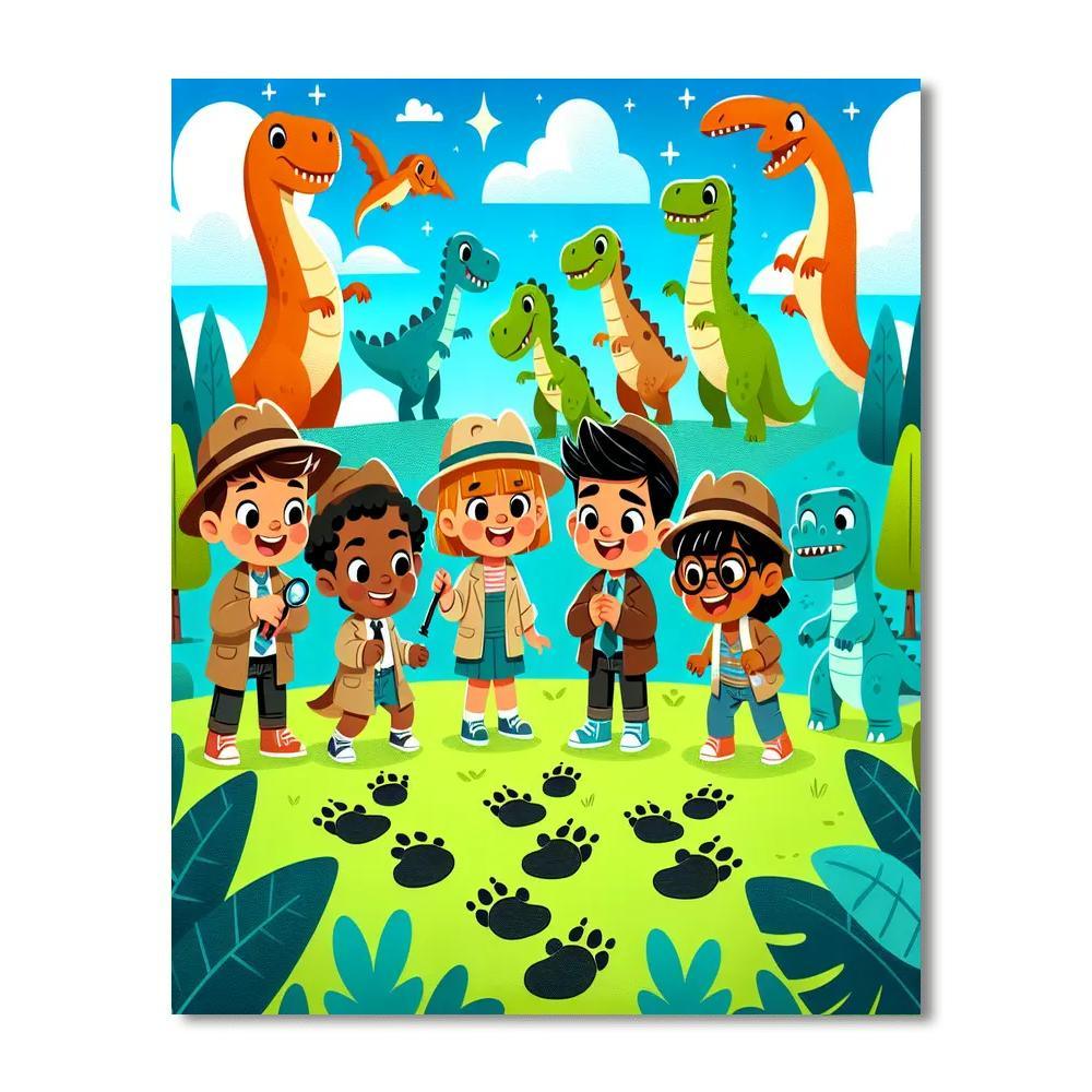 Dino Detectives Paint By Number
