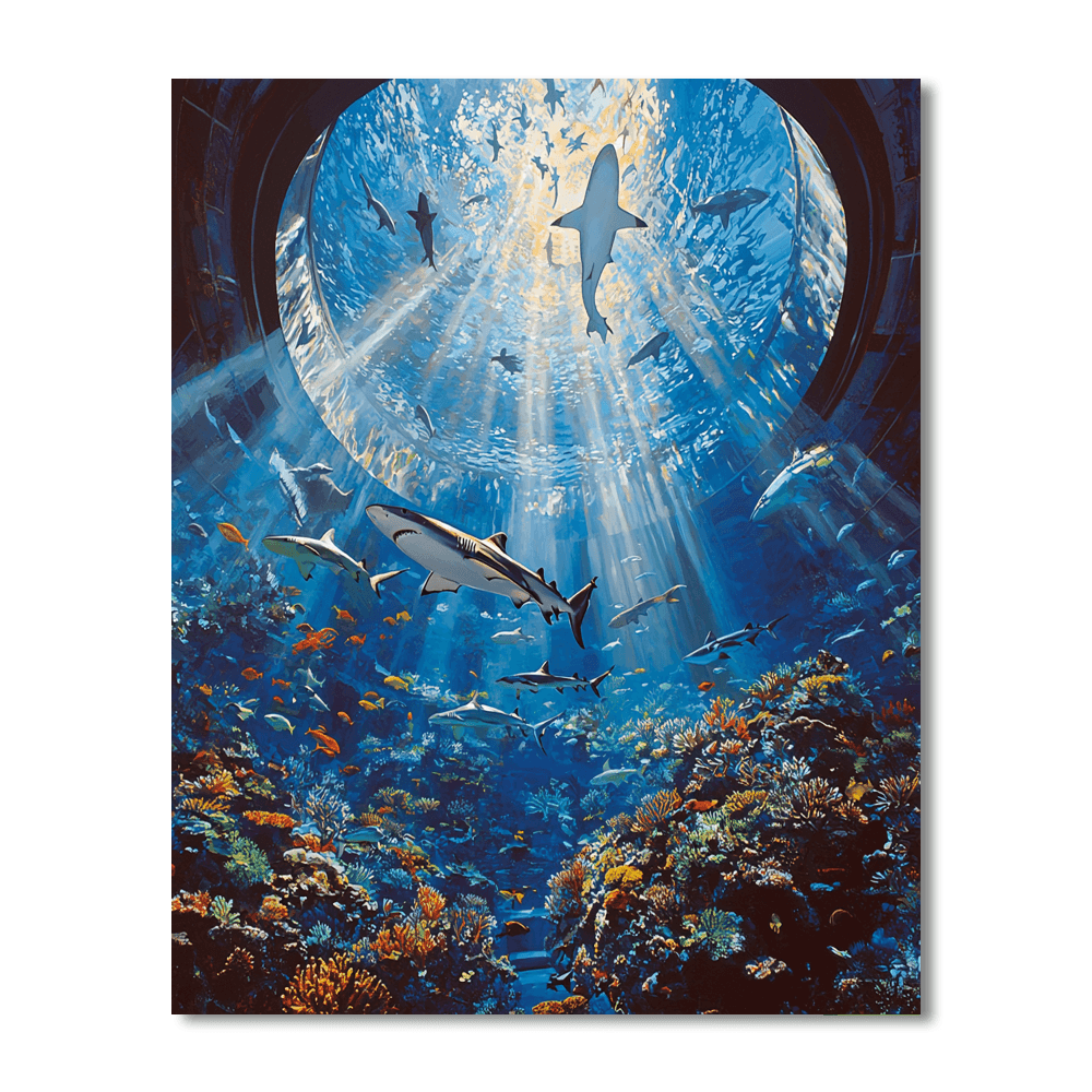 Lisbon Oceanarium - Lisbon Paint By Numbers Art