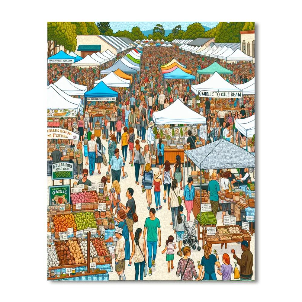 Garlic Festival - United States Paint By Numbers Kits