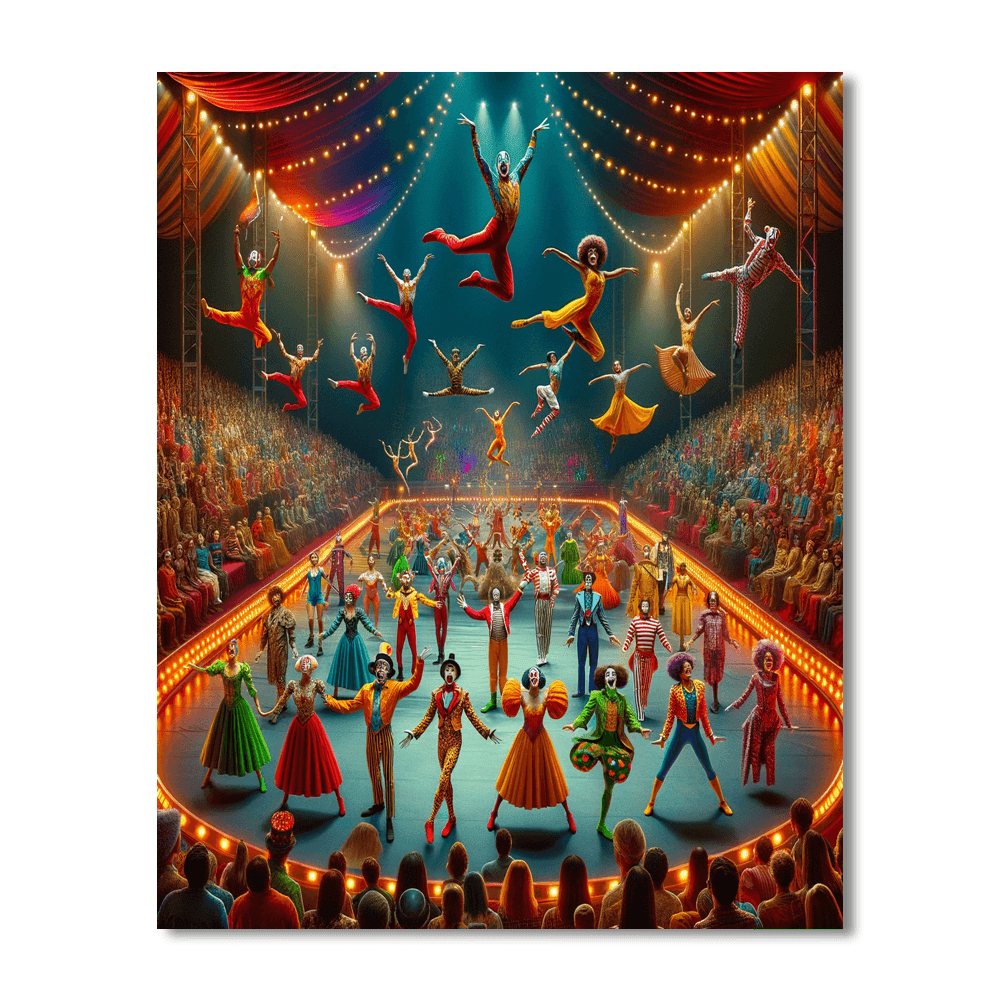 International Circus Festival Number Painting