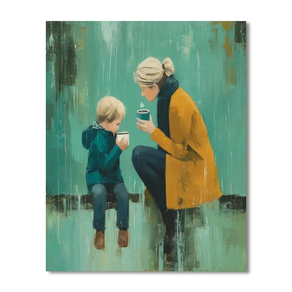 A Cozy Moment Number Painting