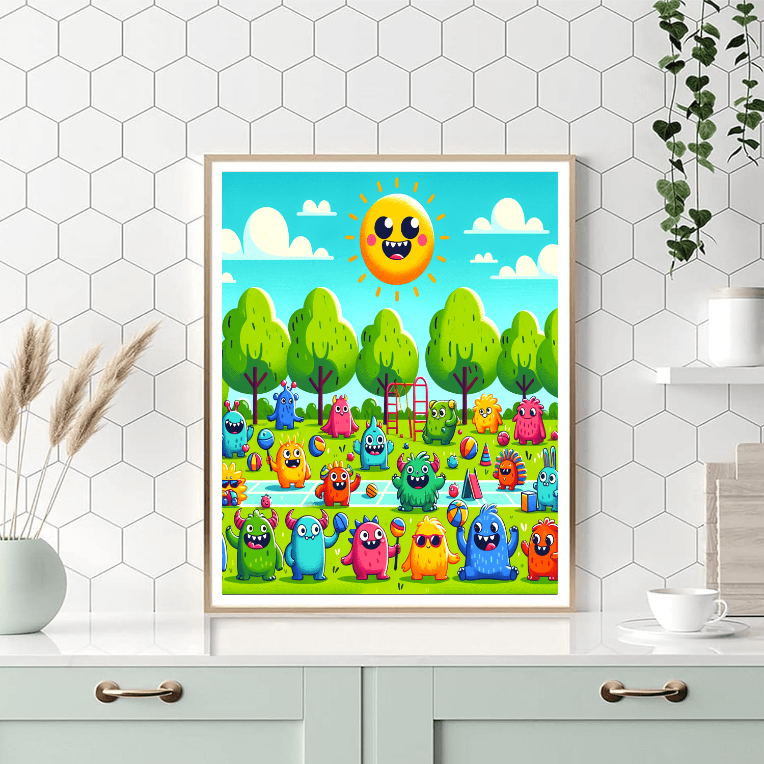 Friendly Monsters Playtime Paint By Color