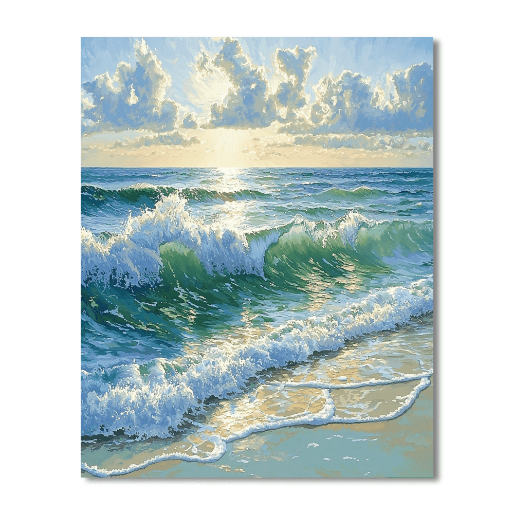 Claude Monet Inspired Ocean Dreams  DIY Paint By Numbers