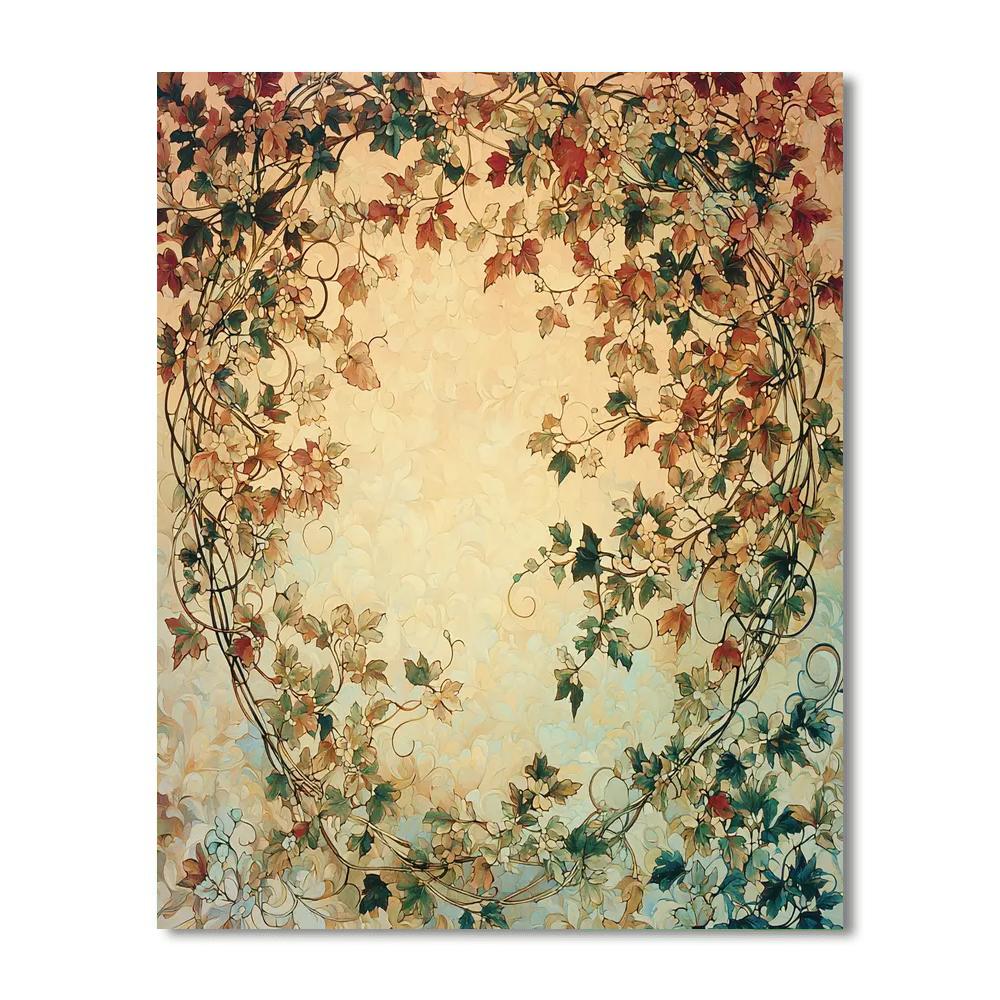 Alphonse Mucha Inspired Whispers Of The Seasons  DIY Paint By Numbers