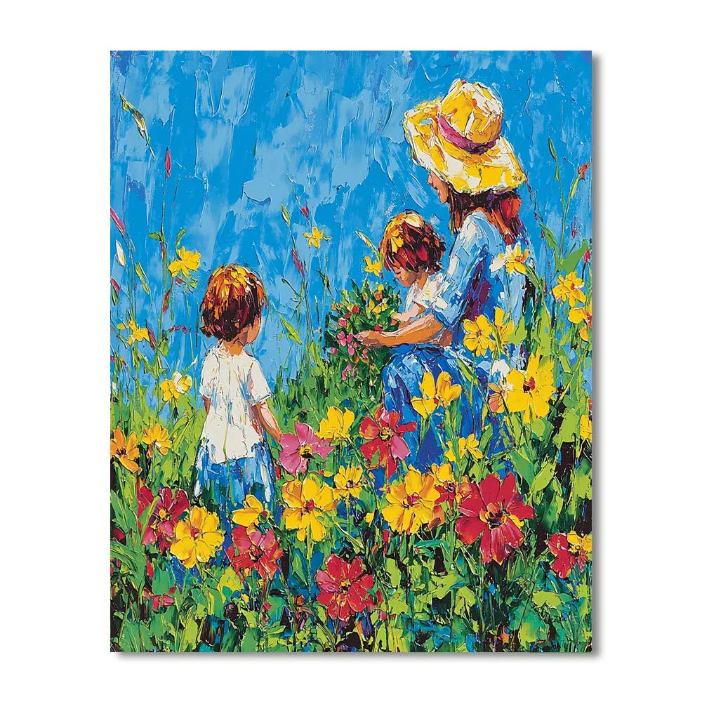 Mommy And Me In The Garden Paint By Numbers Kits