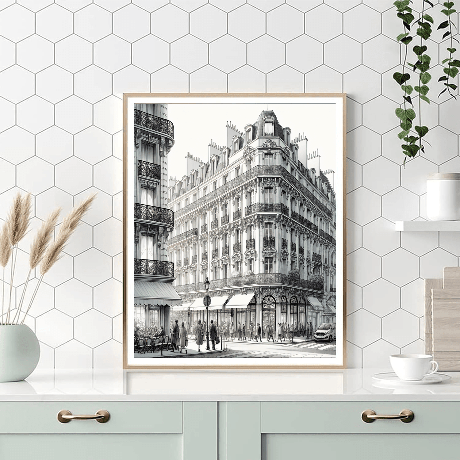 Sophisticated Paris Street Painting By Numbers Kit