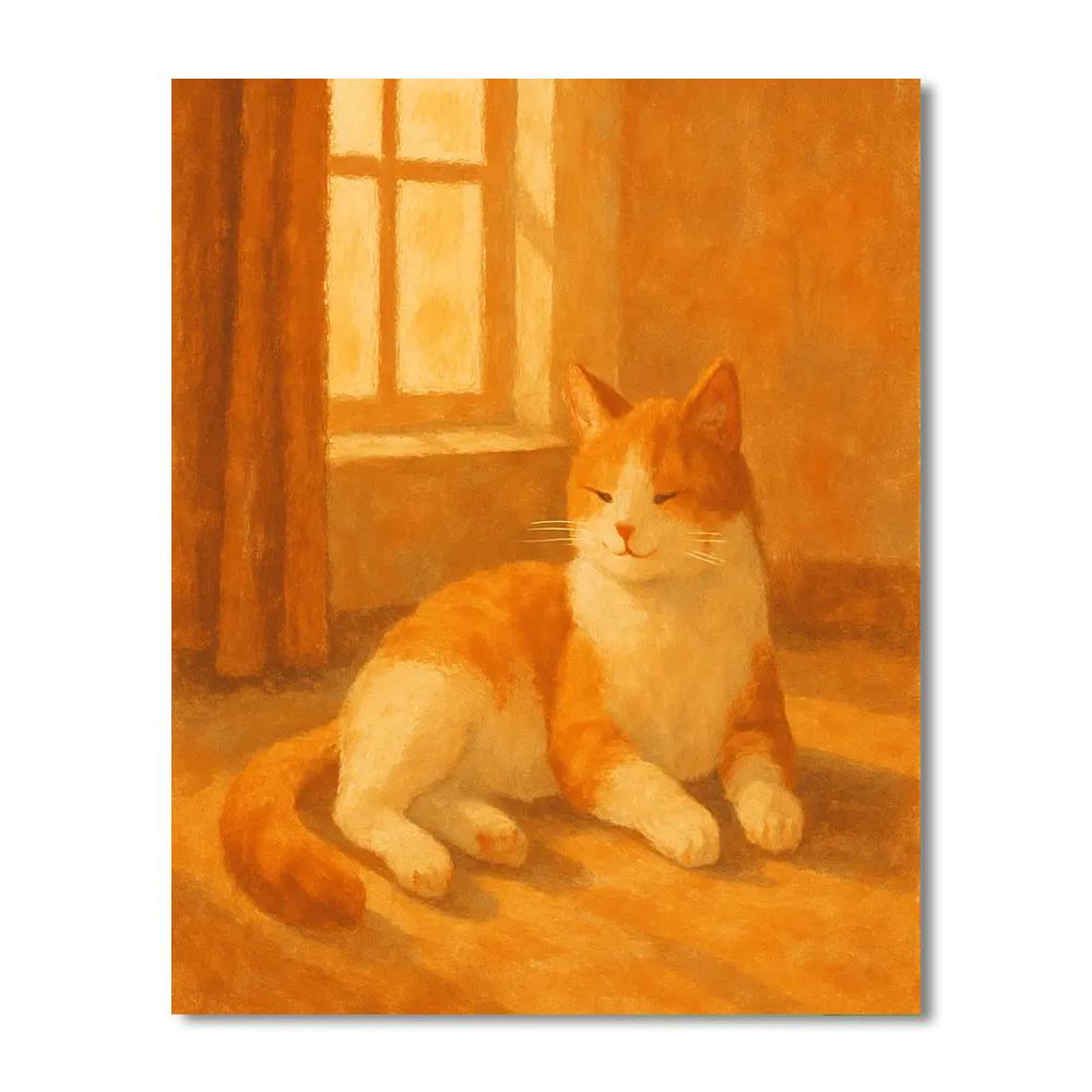 Cat's Cozy Retreat DIY Paint By Numbers