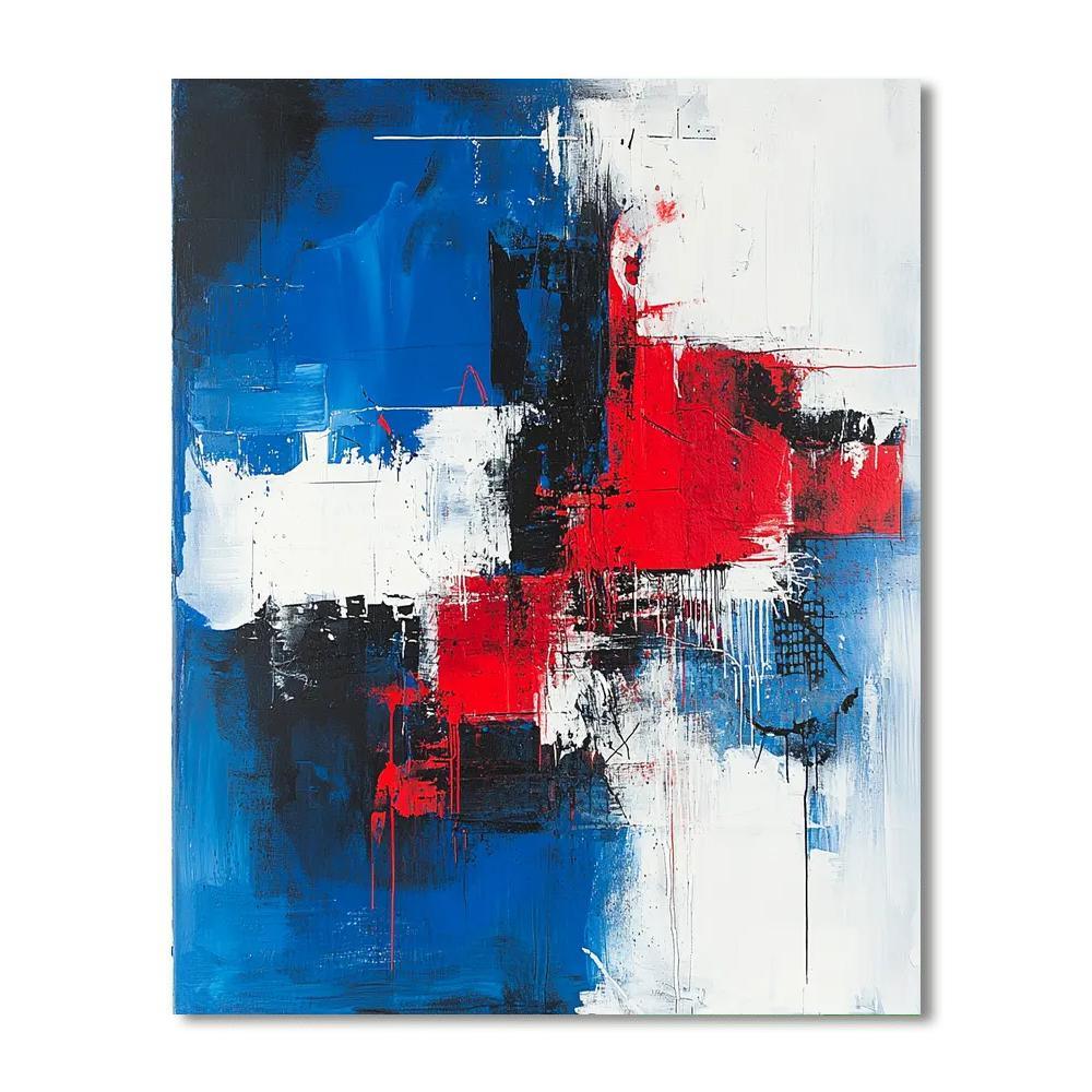 Jean-Michel Basquiat Inspired Silent Struggles  Number Painting
