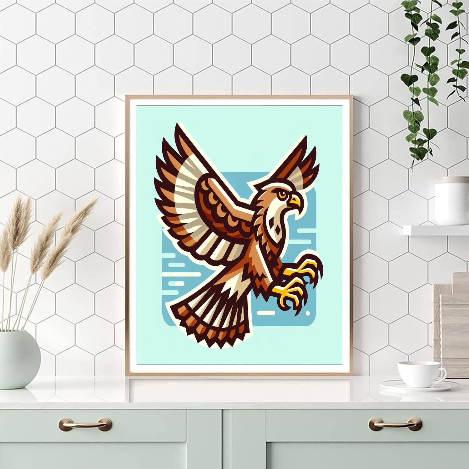 Heroic Hawk Paint By Numbers Art