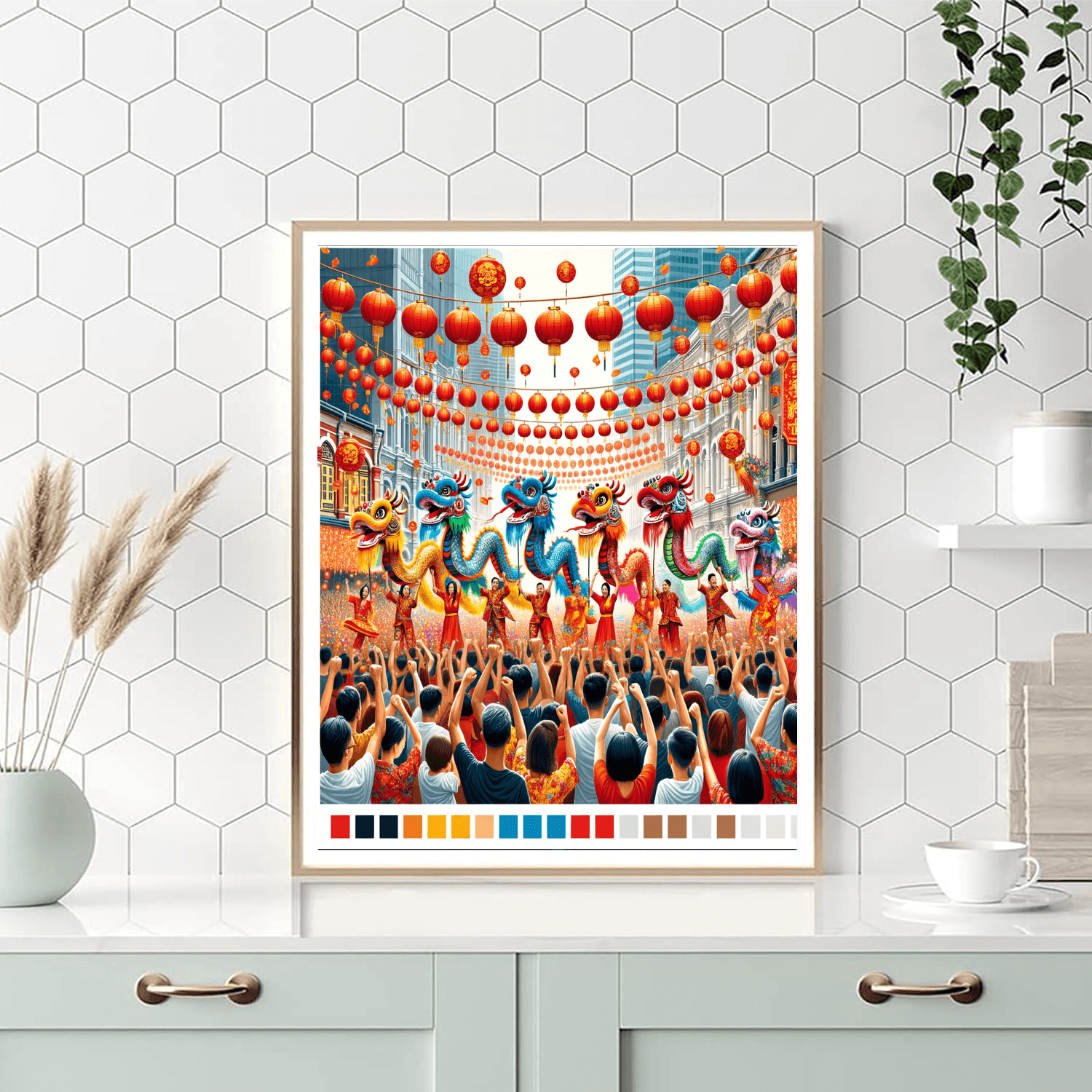 Lunar New Year Festival - Singapore Number Painting