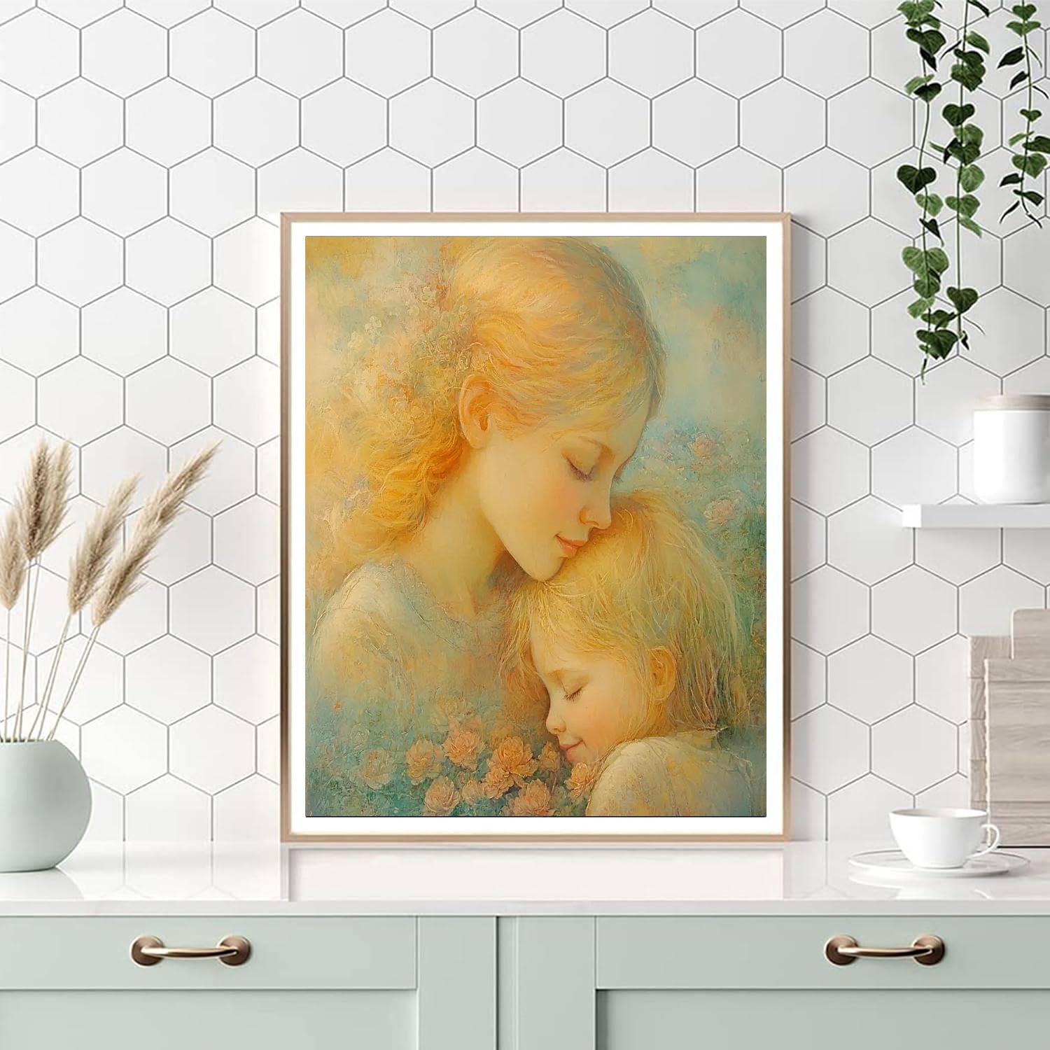 A Mother's Caress Paint By Numbers Kits