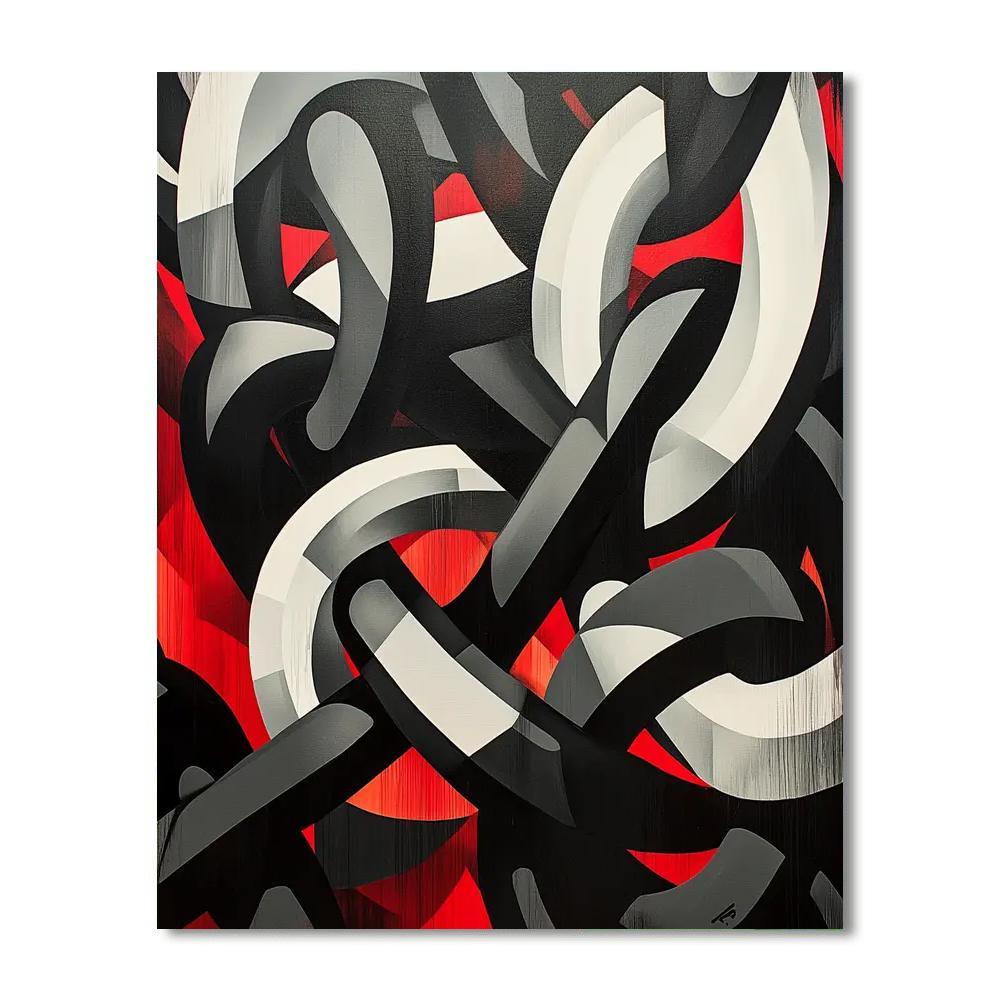 Banksy Inspired Chains Of Expectation  Paint By Numbers Kits