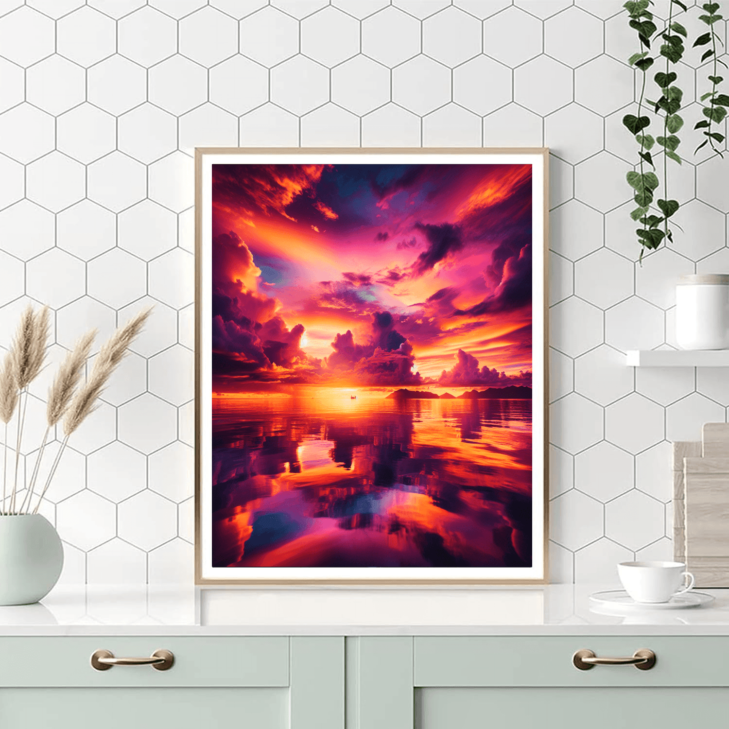Majestic Sunset Painting By Numbers Kit