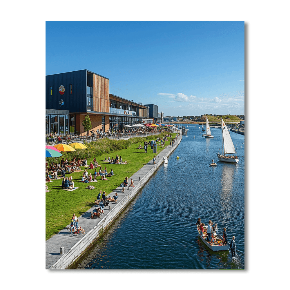 Aalborg Waterfront DIY Paint By Numbers