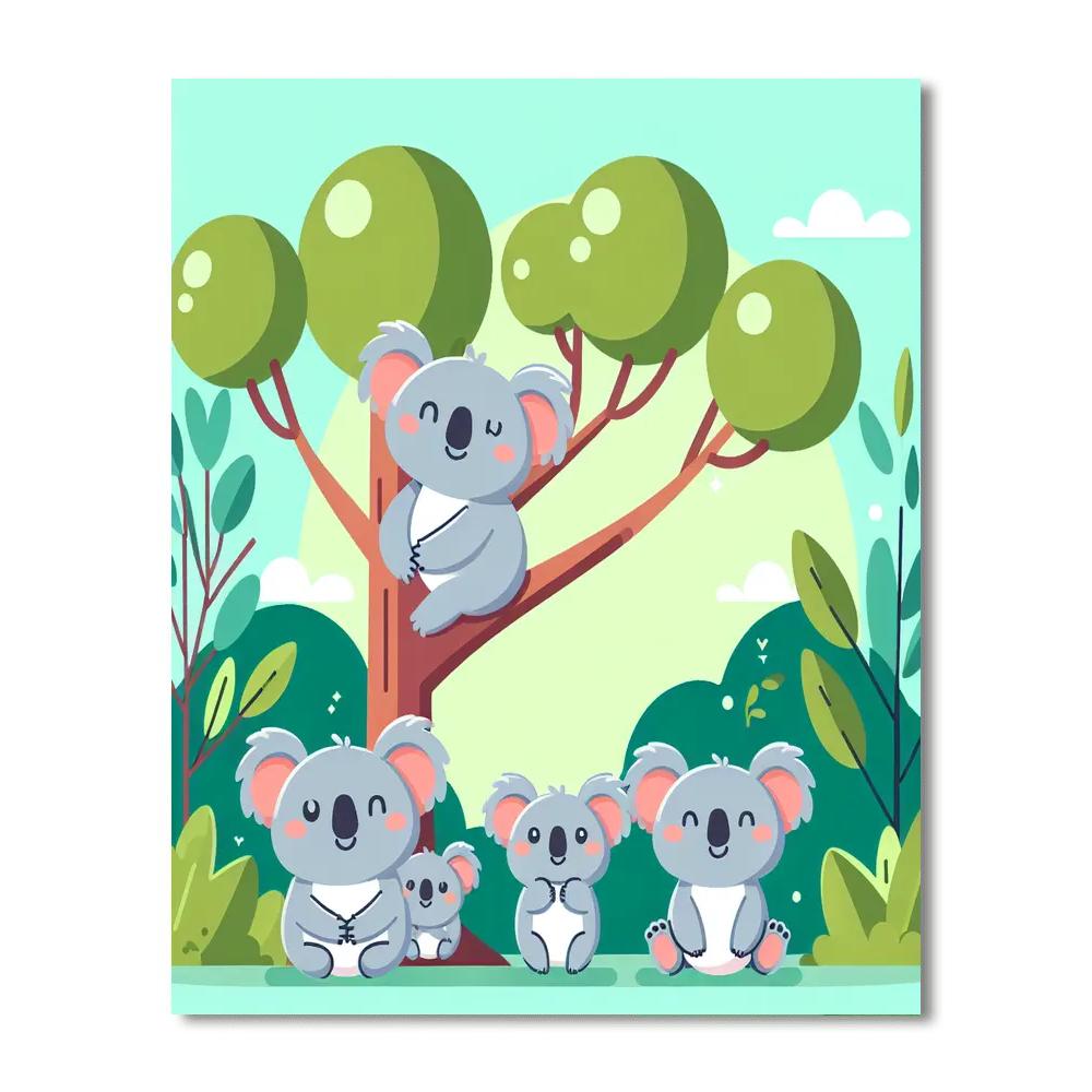 Koala Kingdom Adventure Numbered Painting Kits