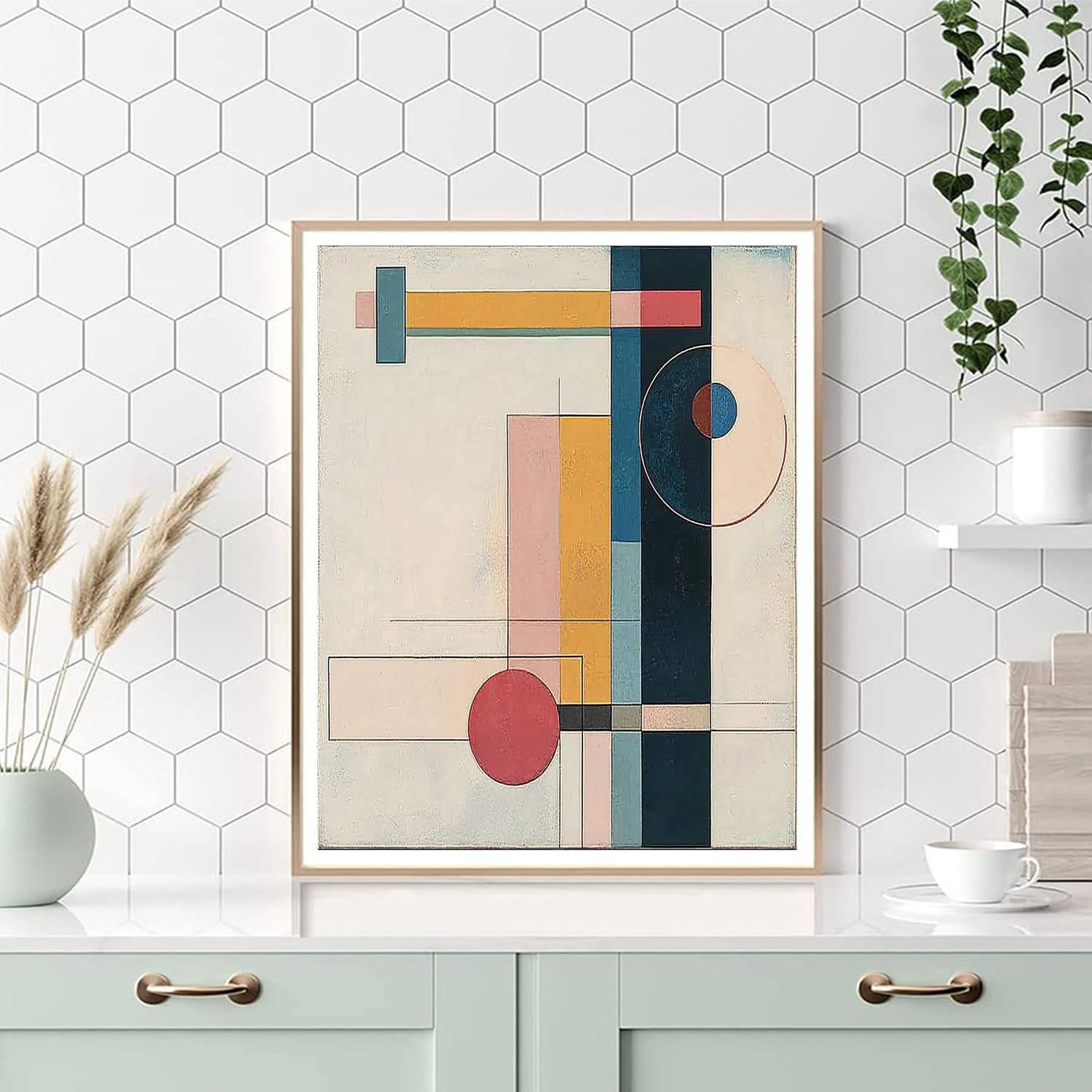 Kazimir Malevich Inspired Geometric Essence  Paint By Color