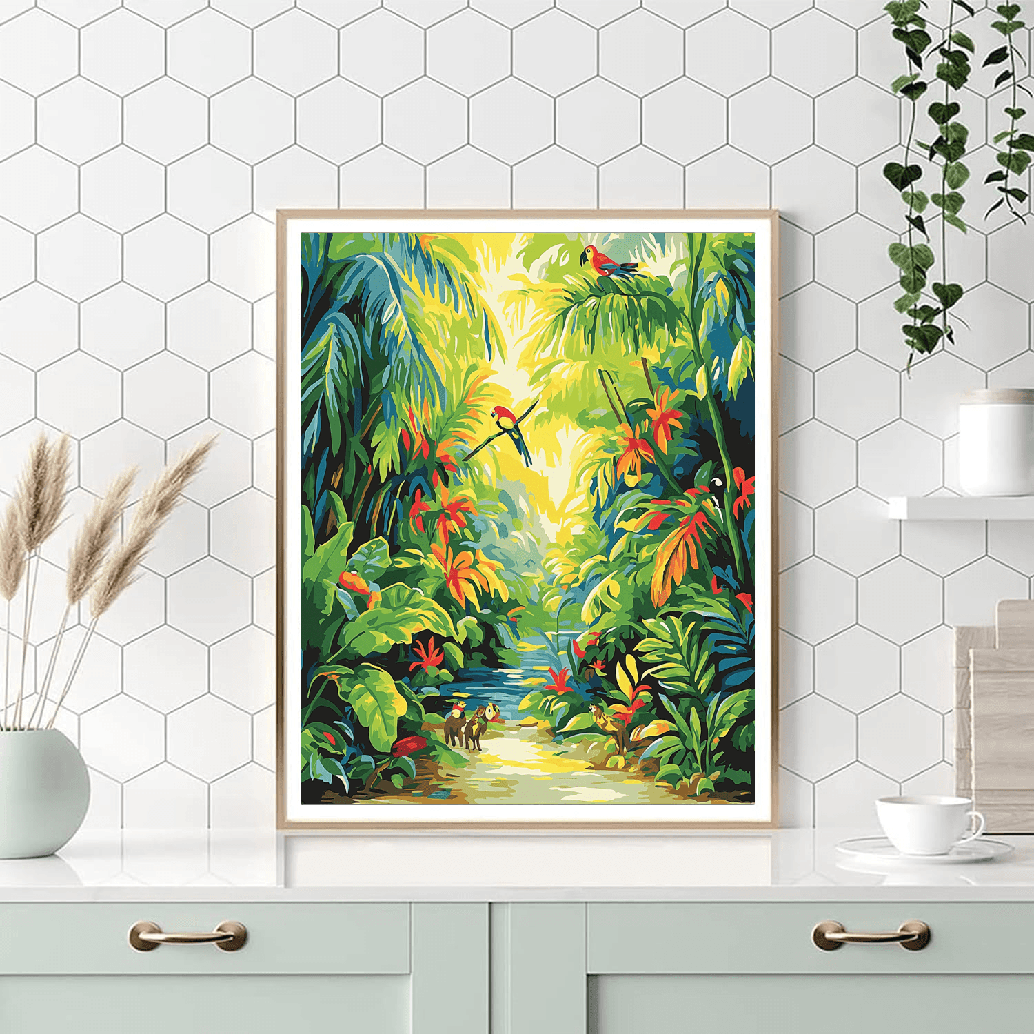 Rousseau Inspired Jungle Rhythm  Paint By Number