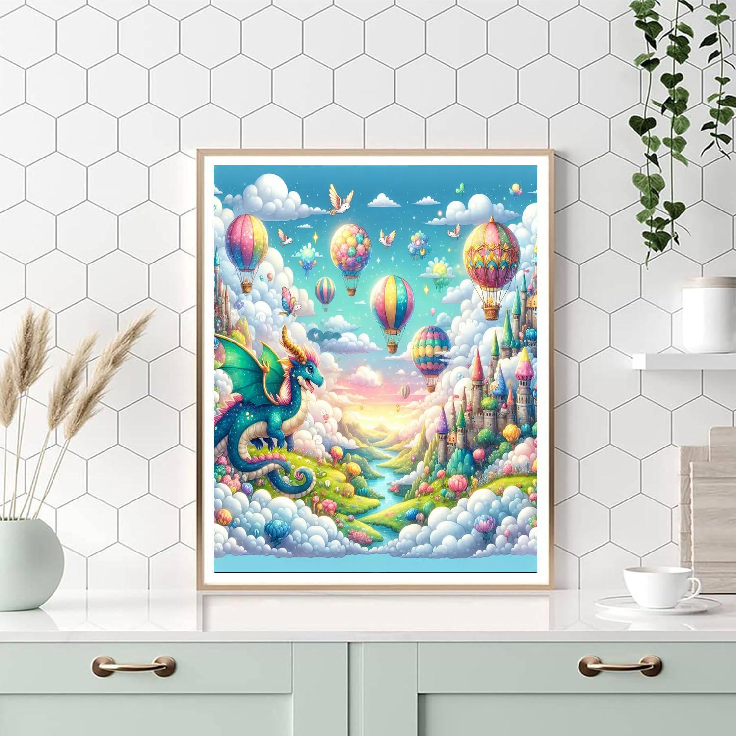 Fantasy Adventure In The Skies Numbered Painting Kits