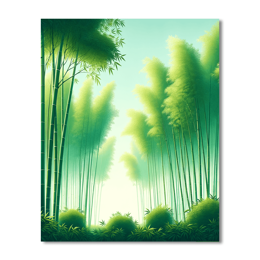 Soothing Bamboo Harmony Paint By Number