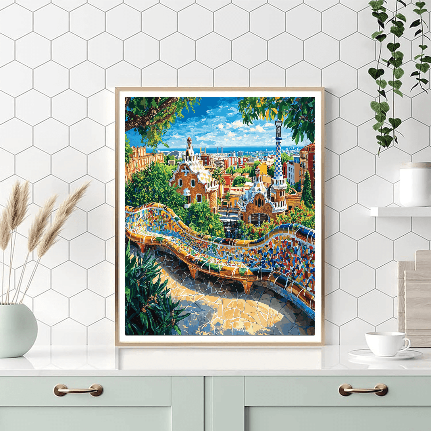 Park Guell Number Painting